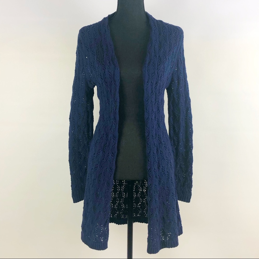 Leo & Nicole | Blue Knit Cardigan | S